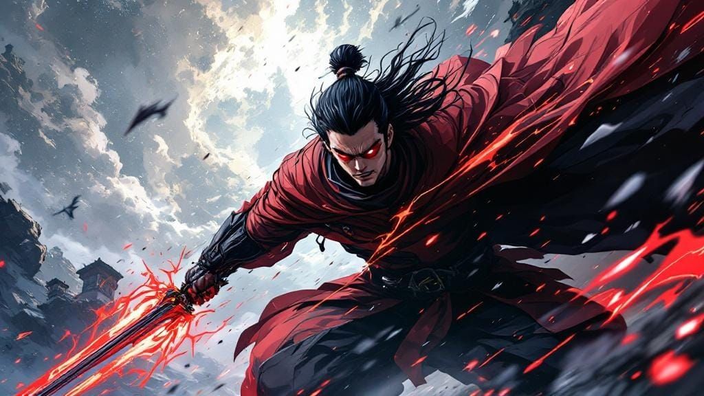 Chinese General in Comic Book Style