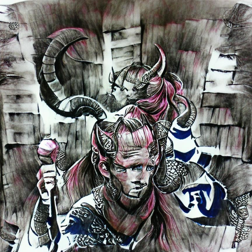 Mystical Sorcerer Figure in Detailed Rendering