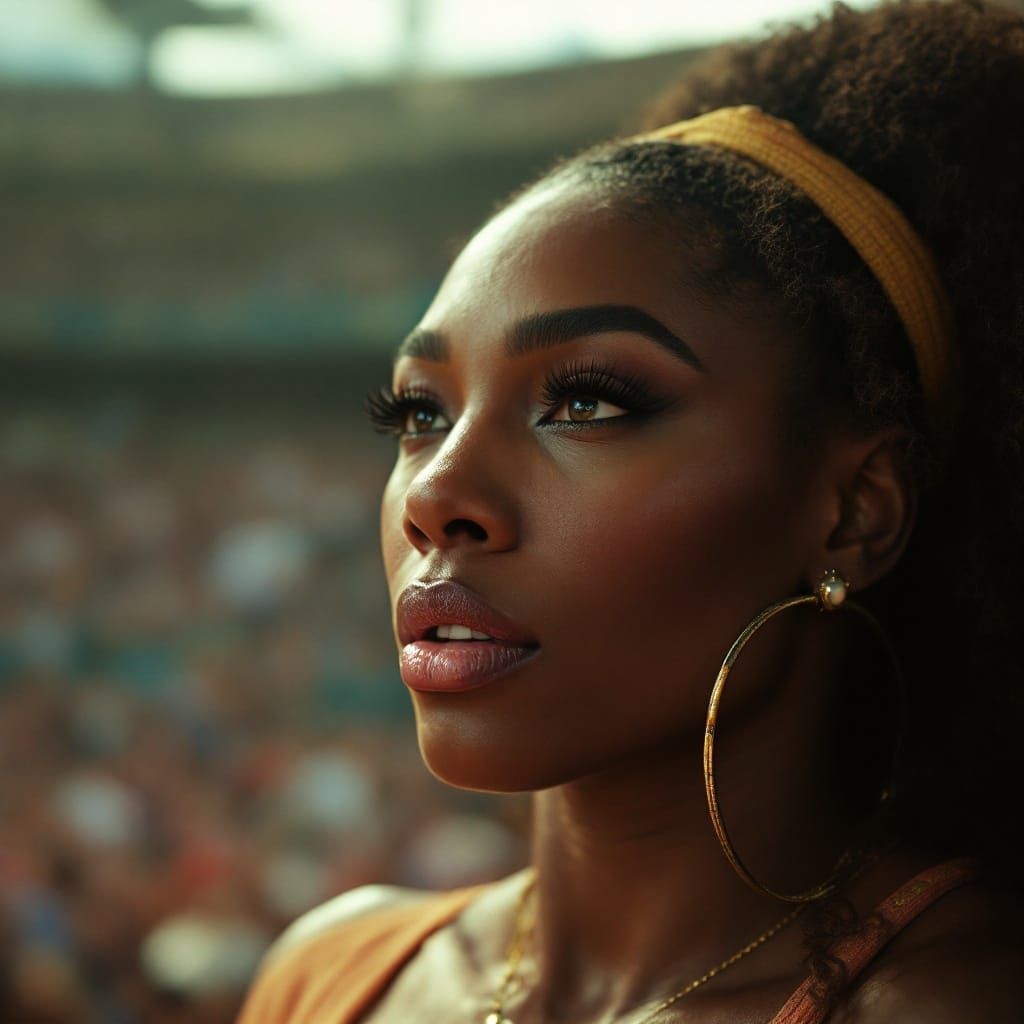 Serena Williams in Vintage Grand Slam Style