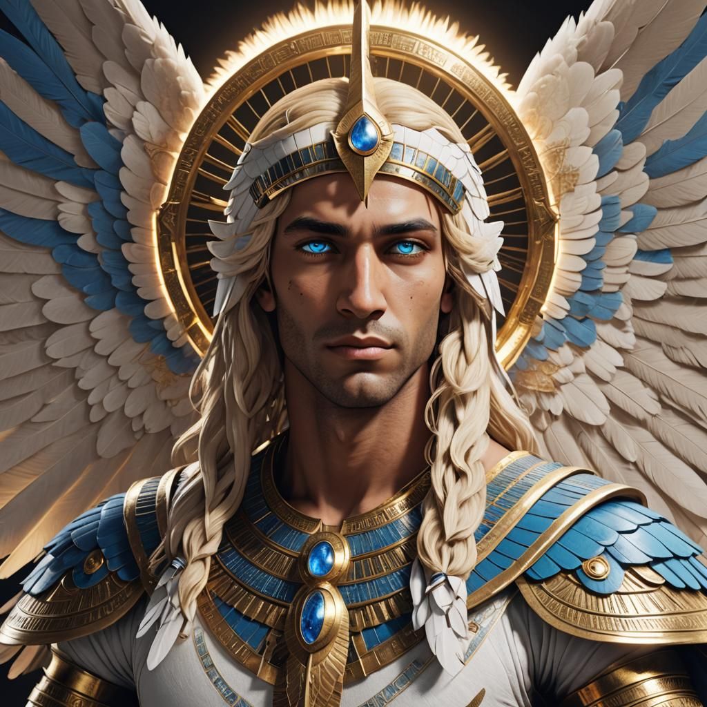 Osiris as Egyptian Archangel in Ultra HD Realism