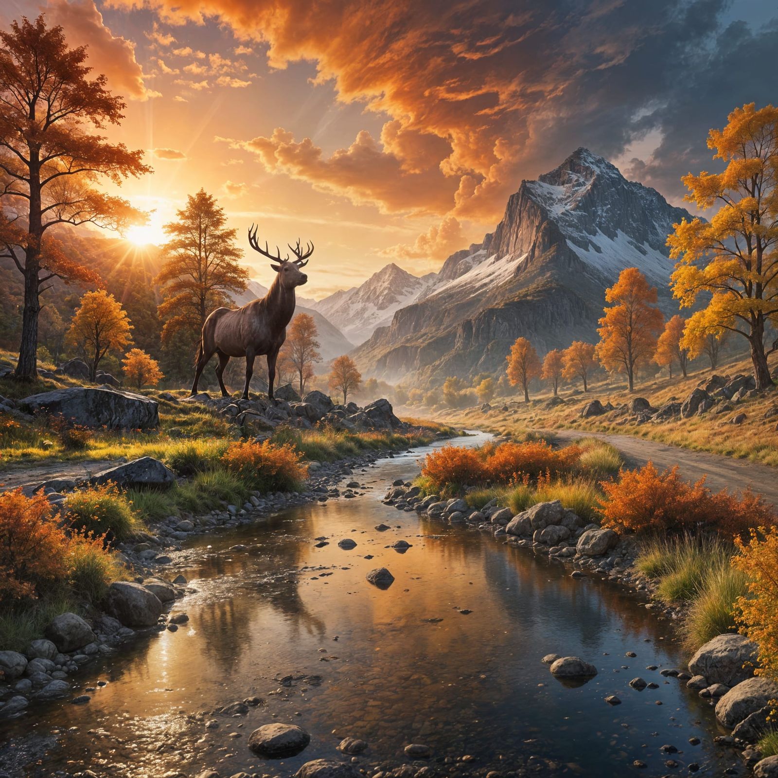 A majestic buck