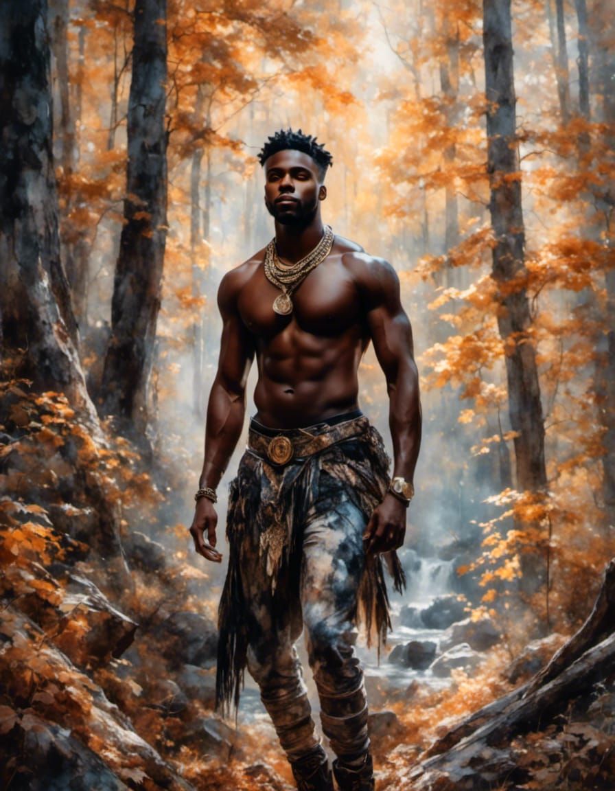 Fantasy Woodland Portrait of a Young Man