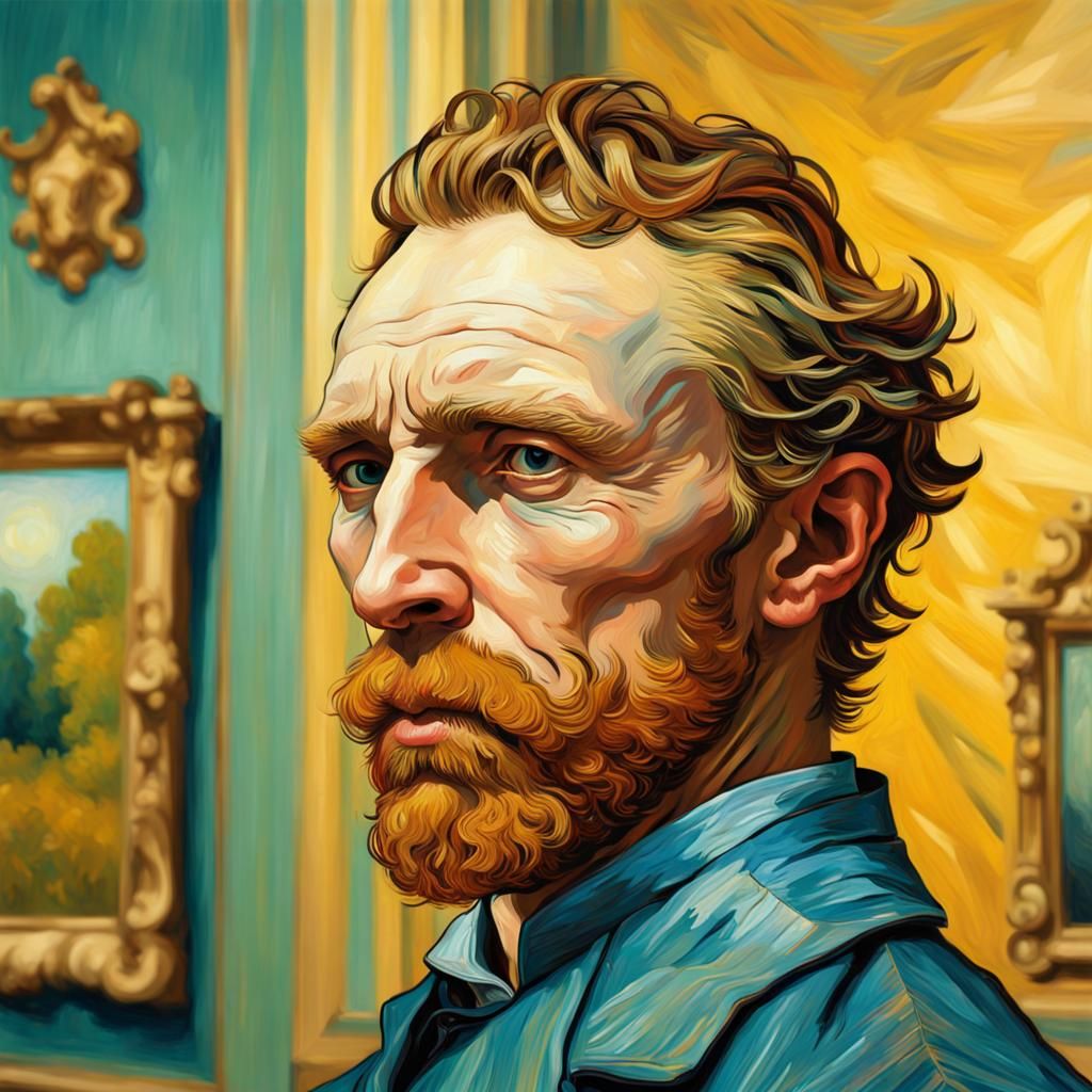 Regal Figure in Palace: Hyperrealistic Splash Art