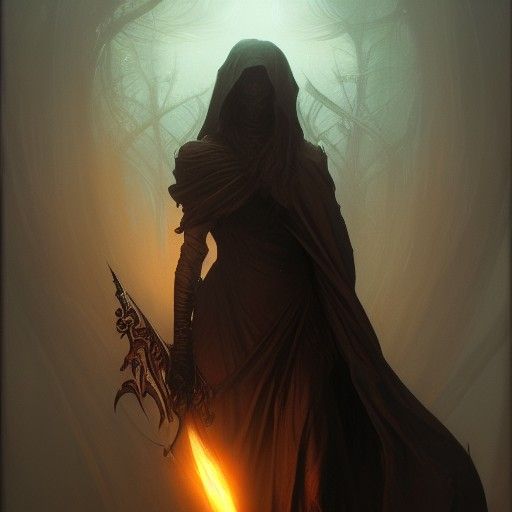 Dark Fantasy Death Concept Art in 8k