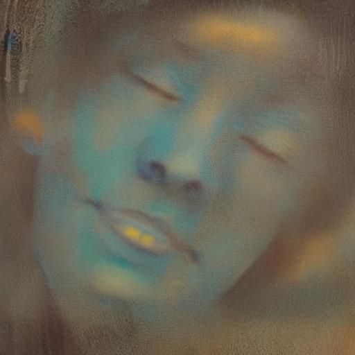 Emotive Portrait in Romantic Surrealism Style