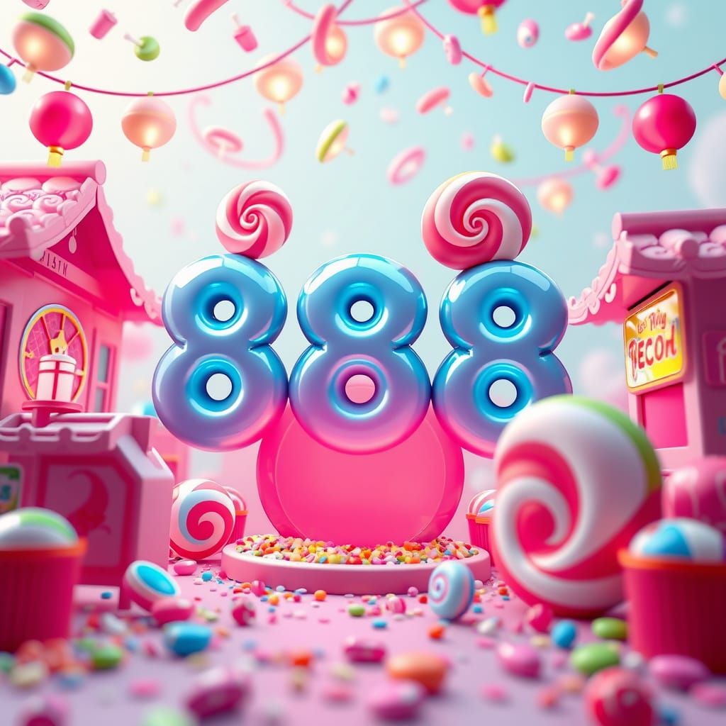 Vibrant Candy Landscapes Inspired by Chinese Culture
