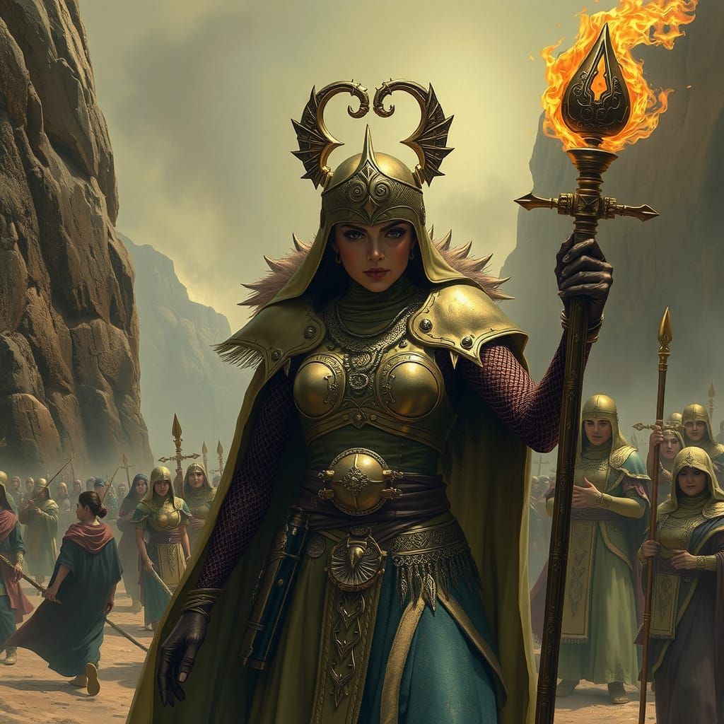 Bronze Age Warrior in Fantasy Style