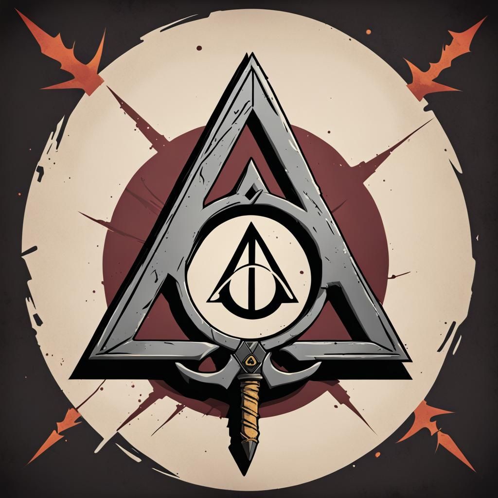 Deathly Hallows Symbol in Borderlands Anime Style