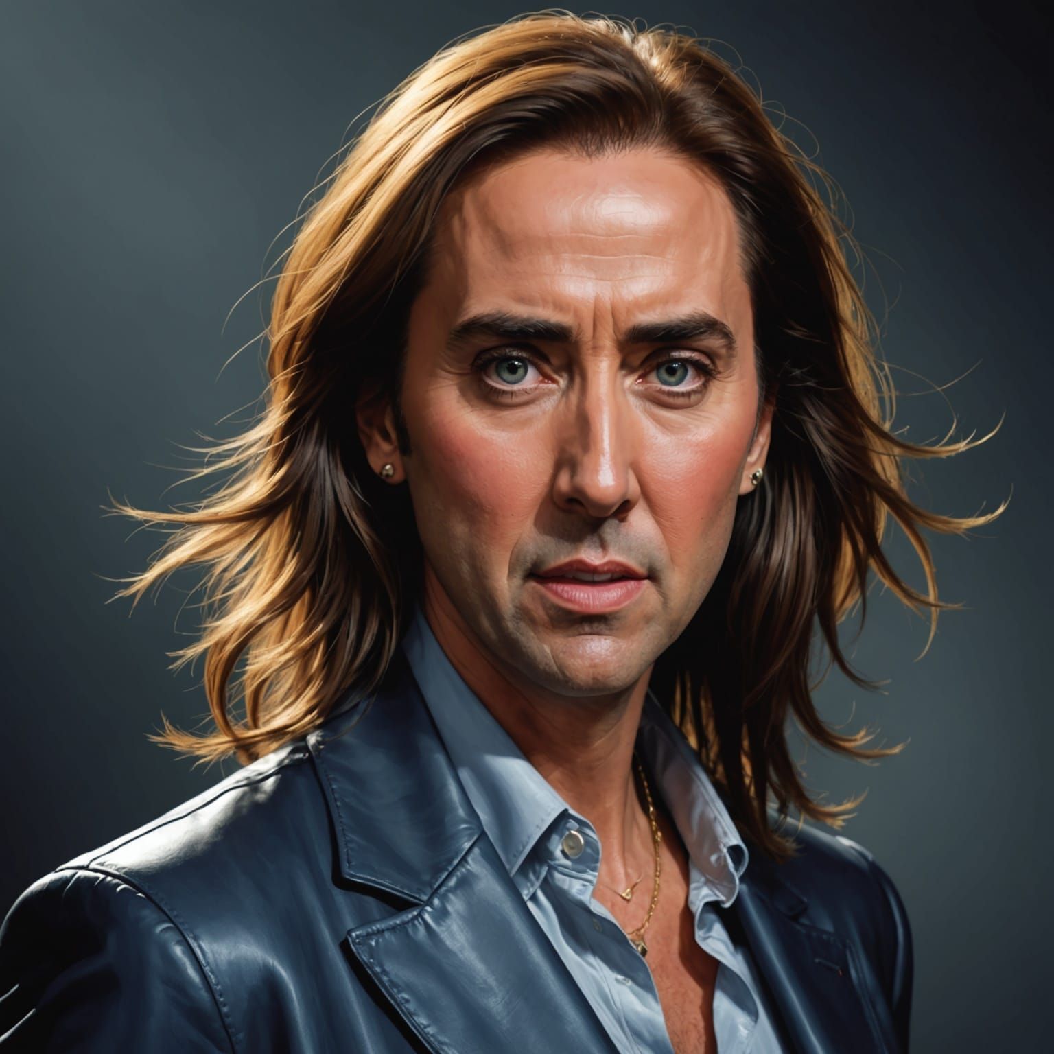 Female Nicolas Cage Portrait