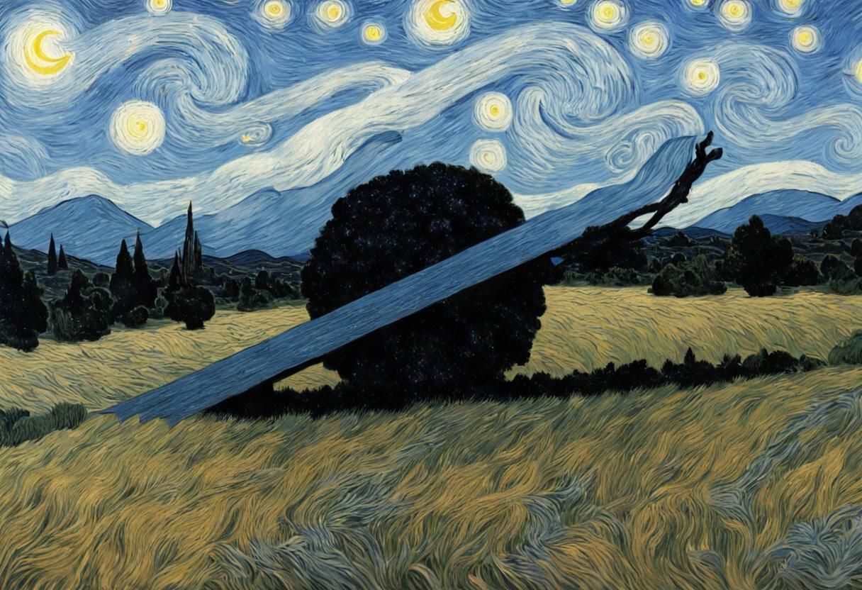 Starry Night in Van Gogh Style