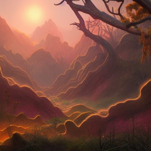 Chaparral Landscape with Mexican and Vietnamese Elements