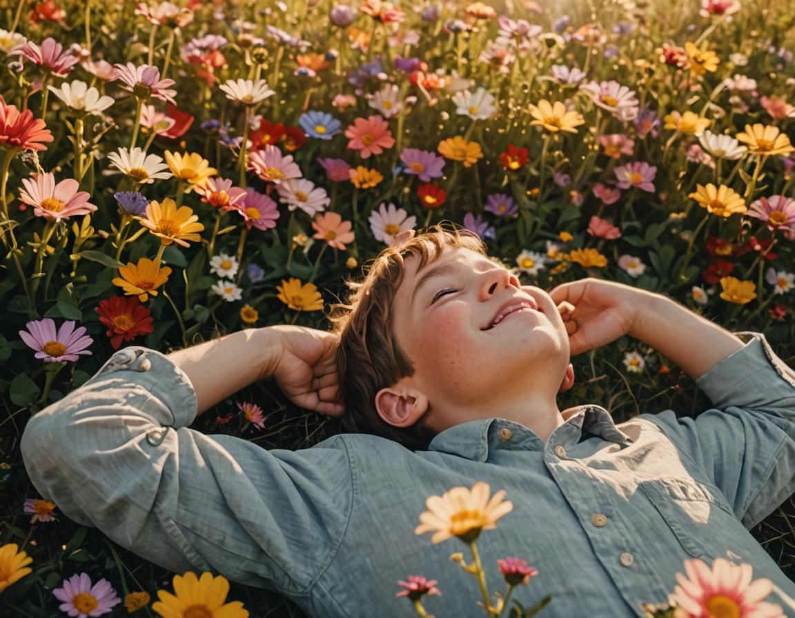 Smile full of pleasure