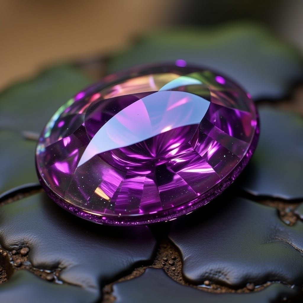 Sci-Fi Precious Stones in Ruby, Opal, and Purple