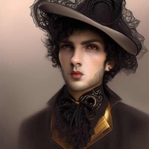 Handsome male vampire