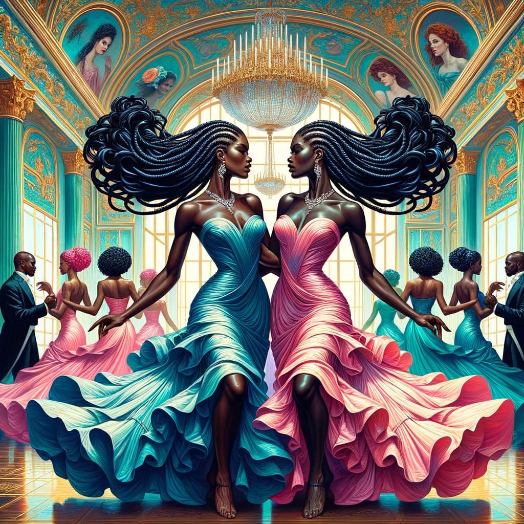 Elegant Ballroom Dance by Diverse Couples