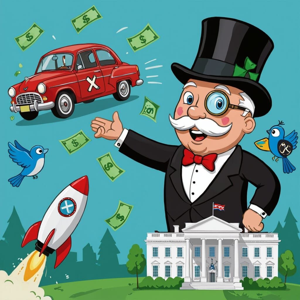 Monopoly Man Throws Cash at Everything Branded With "X"