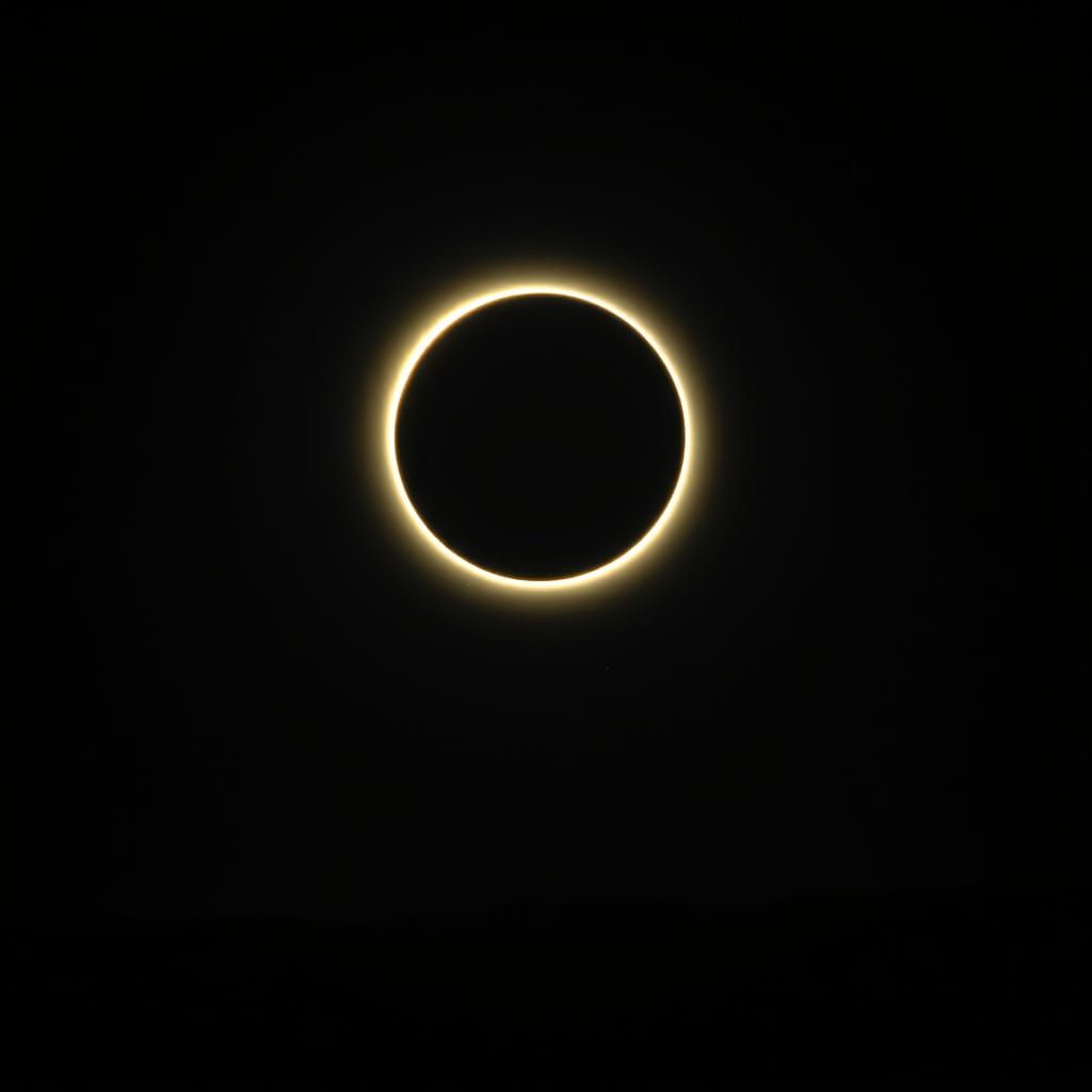 Total Solar Eclipse in Photorealistic Style