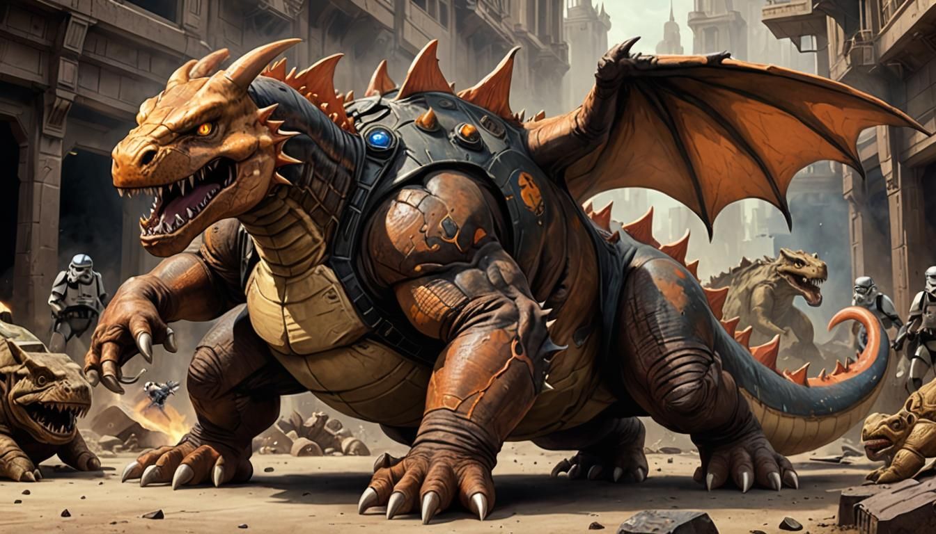 Charizard Rancor Hybrid: A Terrifying Fusion