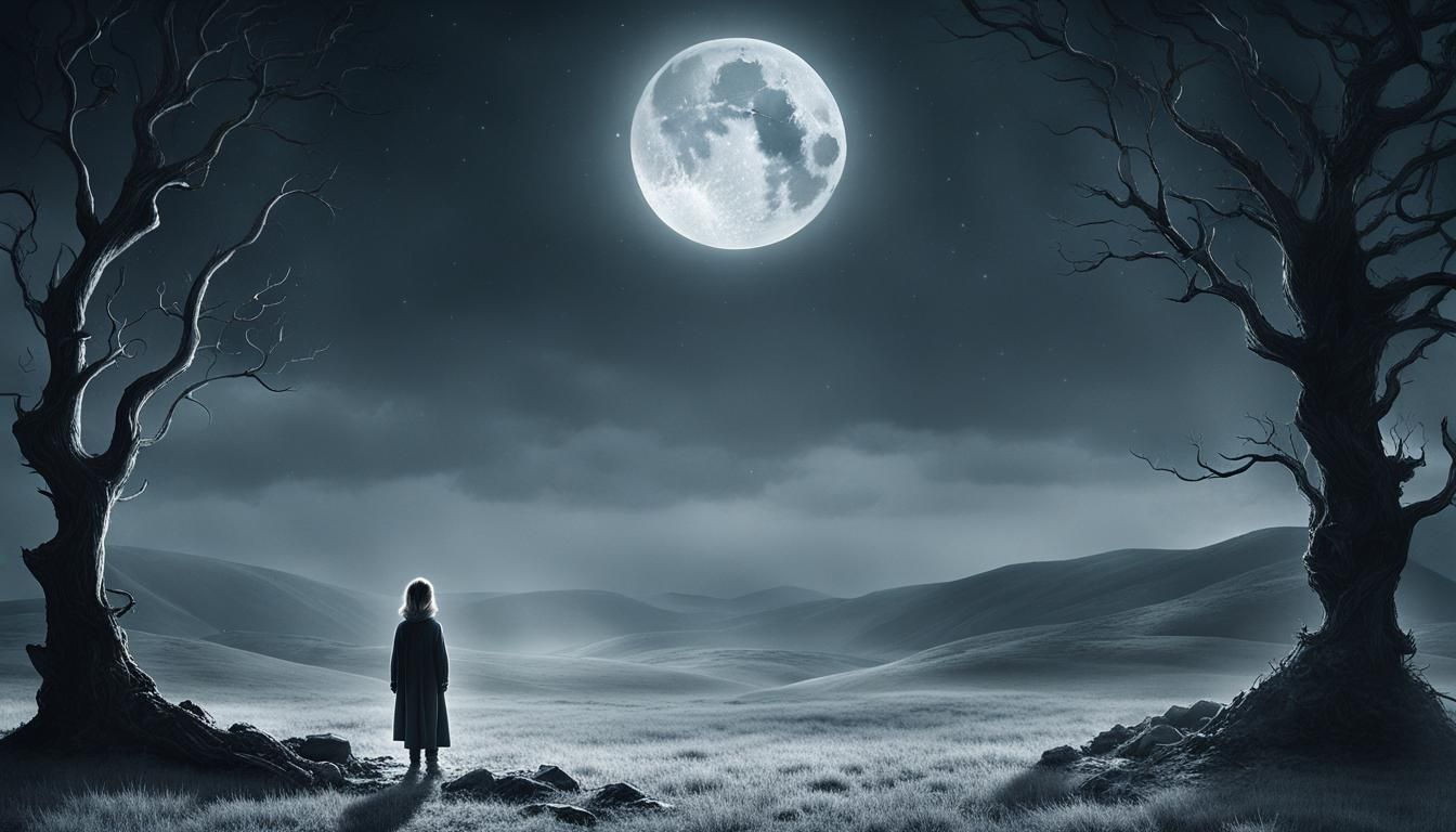 Dramatic Nightchild Cry in Digital Matte Painting