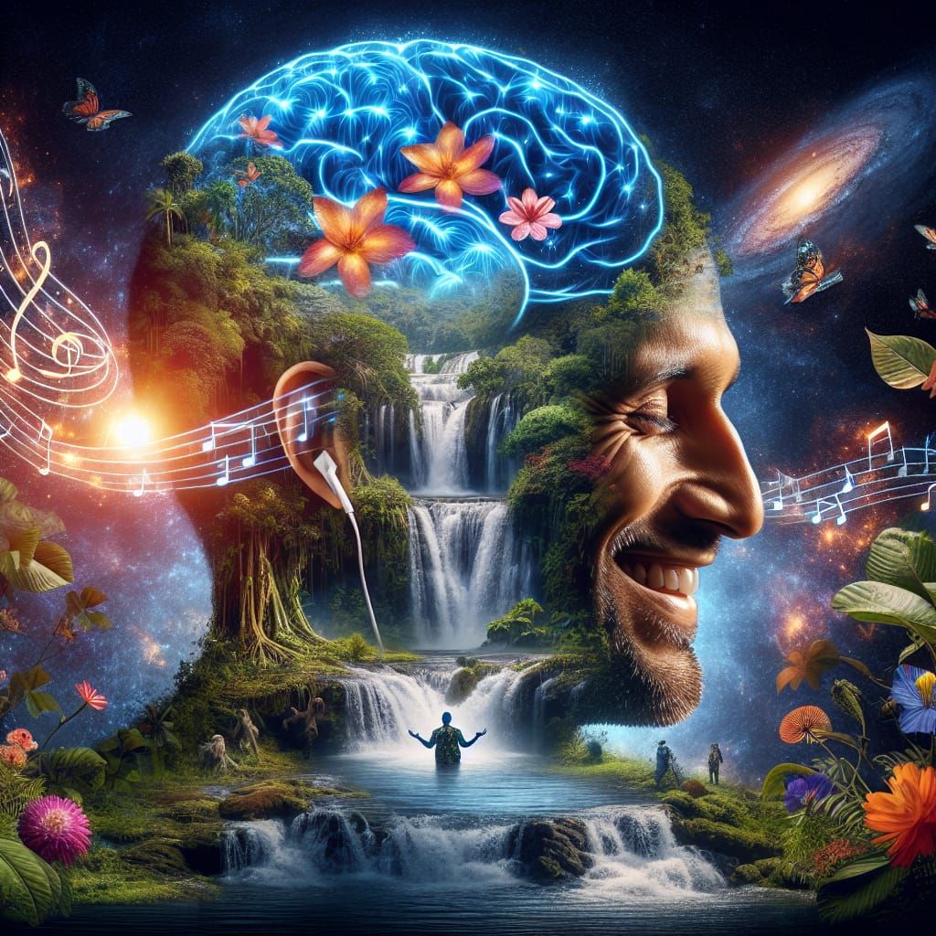 A South Asian Man in Harmony with Nature