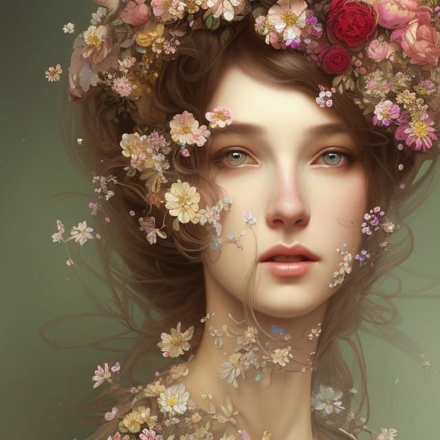 Gorgeous Princess Portrait in Hyperdetailed Style