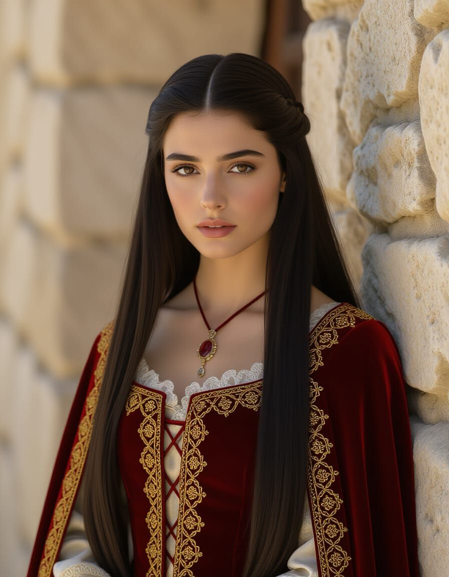 Medieval Spanish Woman in English Castle