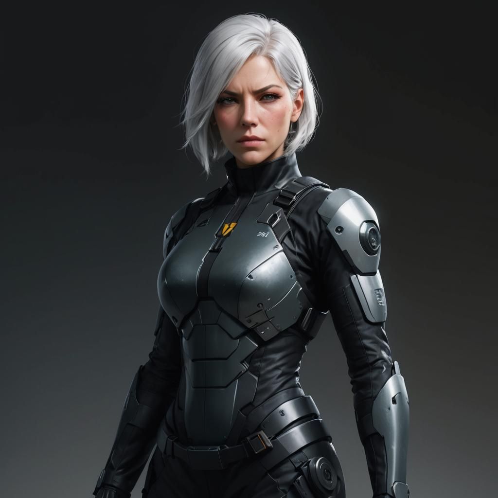Female Spy in Tactical Suit, Hyperdetailed Concept Art