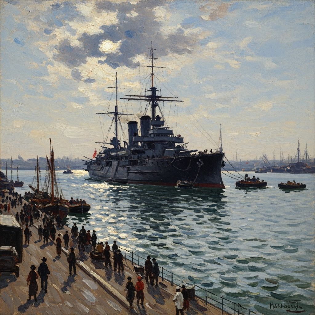 The warship Kearsarge at Boulogne