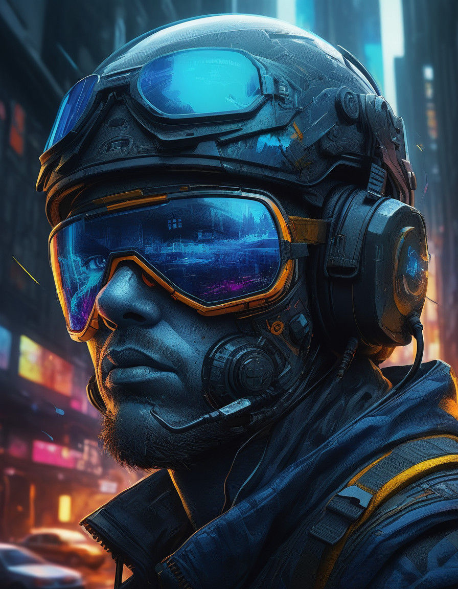 Cyberpunk soldier
