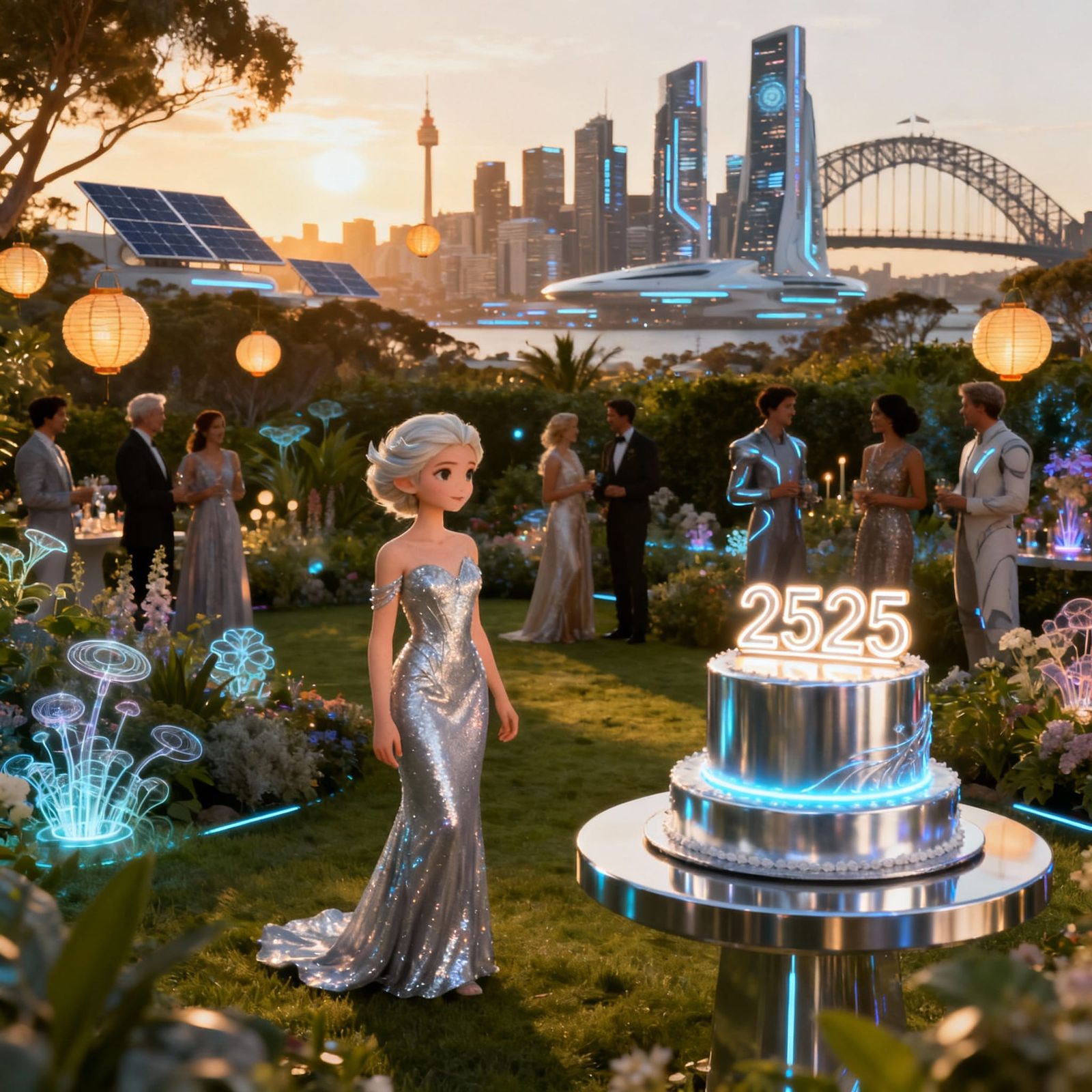 Futuristic Birthday Party for Petite Goddess in Australia 25...