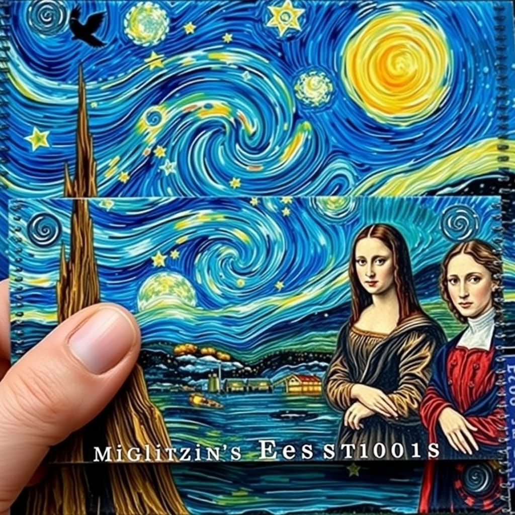 Money Bills Reimagined as Famous Oil Paintings