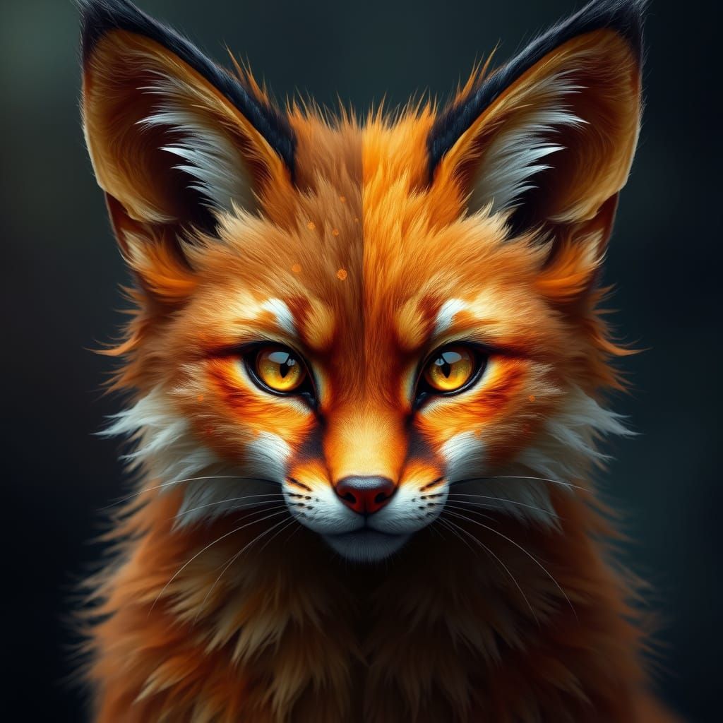 Mesmerizing Kitsune with Harmonious Face