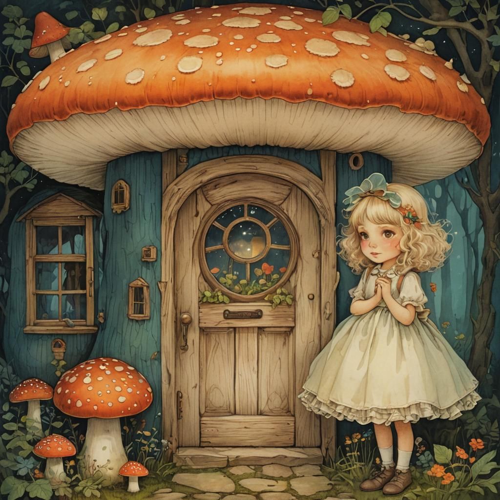 Bedtime Story:  The Girl Who Lived in a Mushroom House