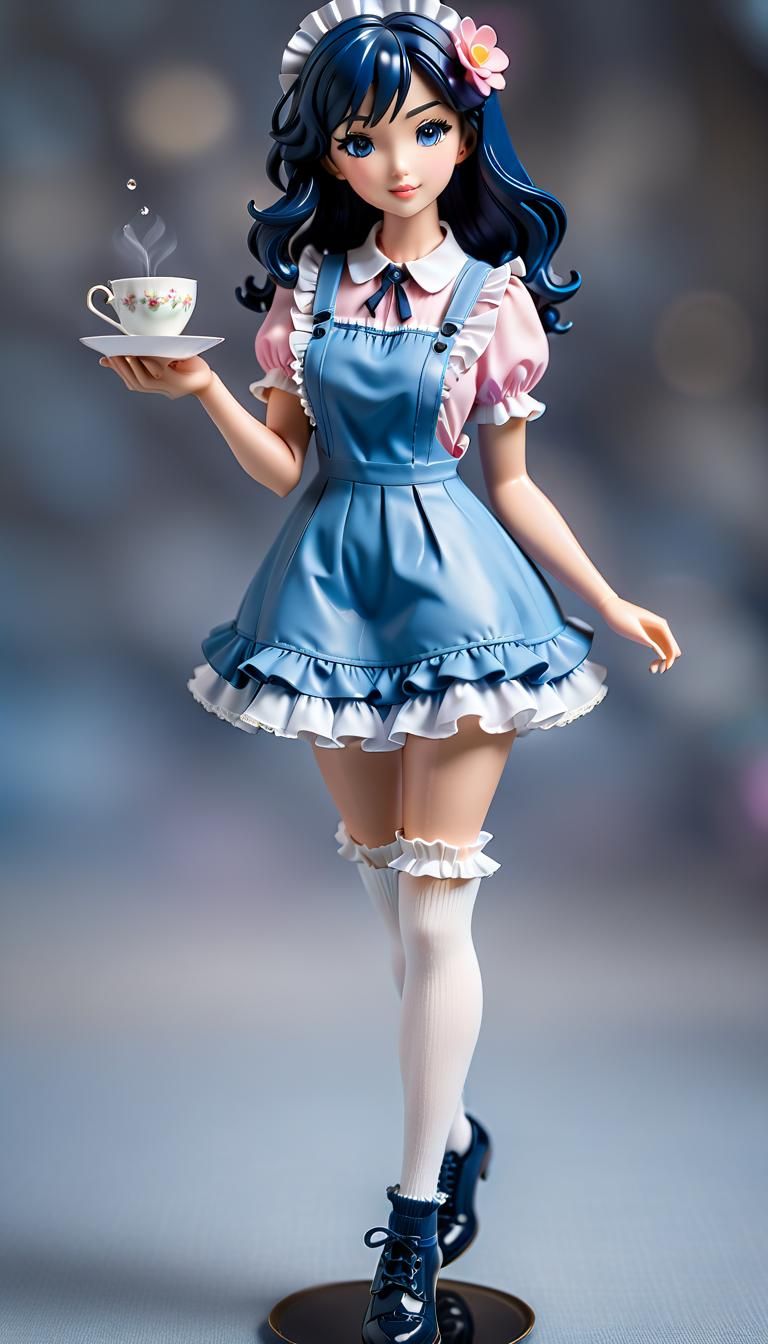 Asian Girl Action Figure in Professional Photo