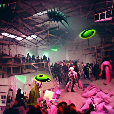 Alien Apocalypse Warehouse Party