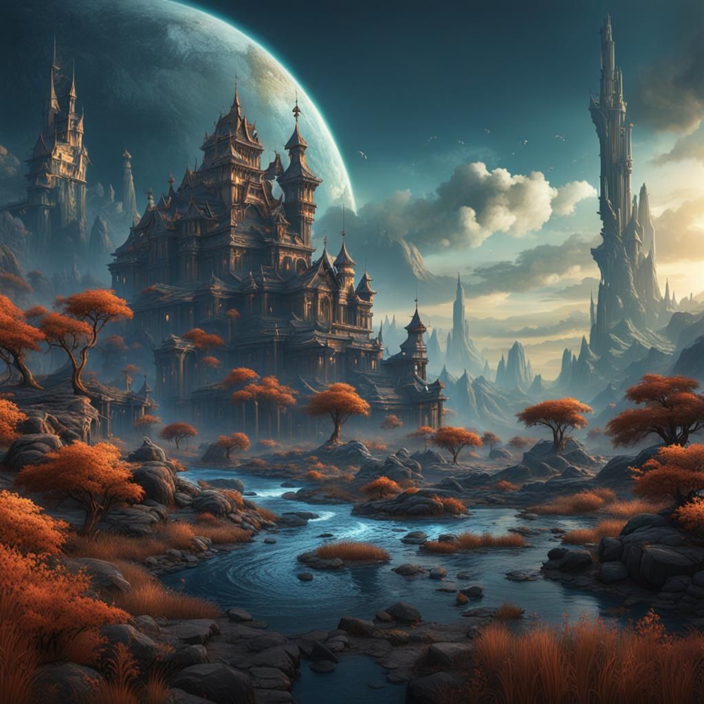 Fantastical Climate Change Concept Art