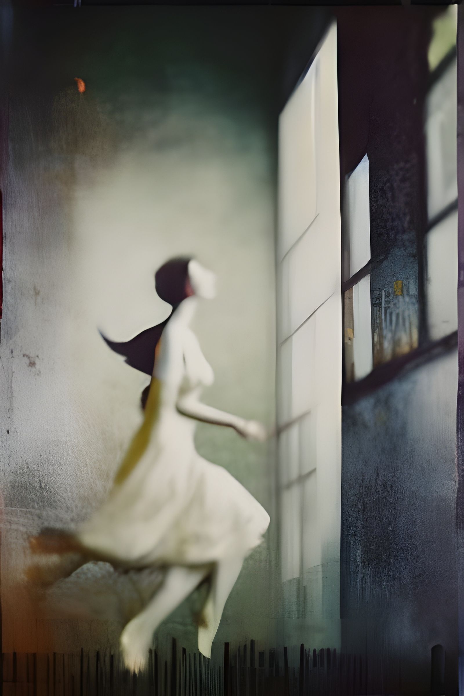 Dynamic Figure Glowing in Hypermaximalist Style