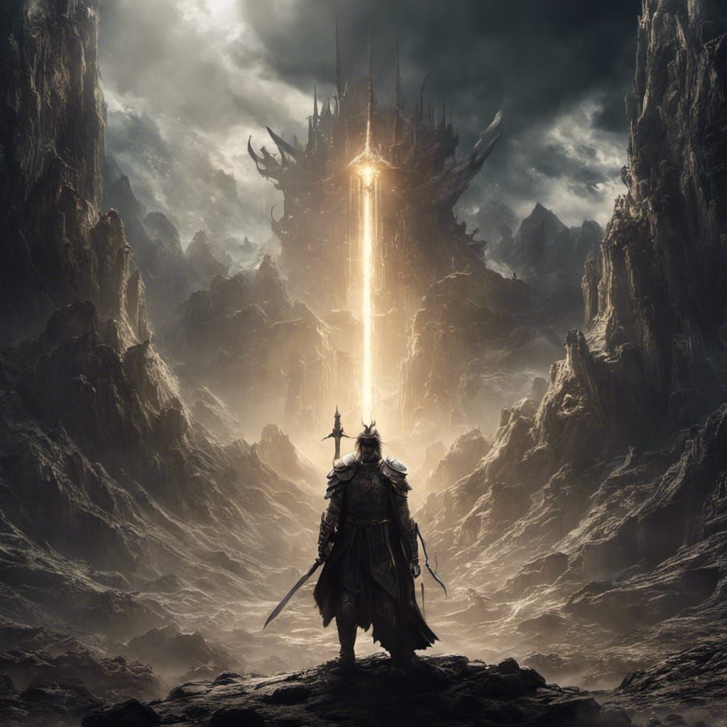 Warrior of Light Ventures into Darkness: Digital Matte Paint...
