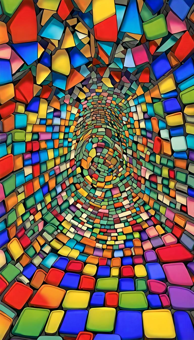 Psychedelic Sleep Data Op-Art for Relaxation