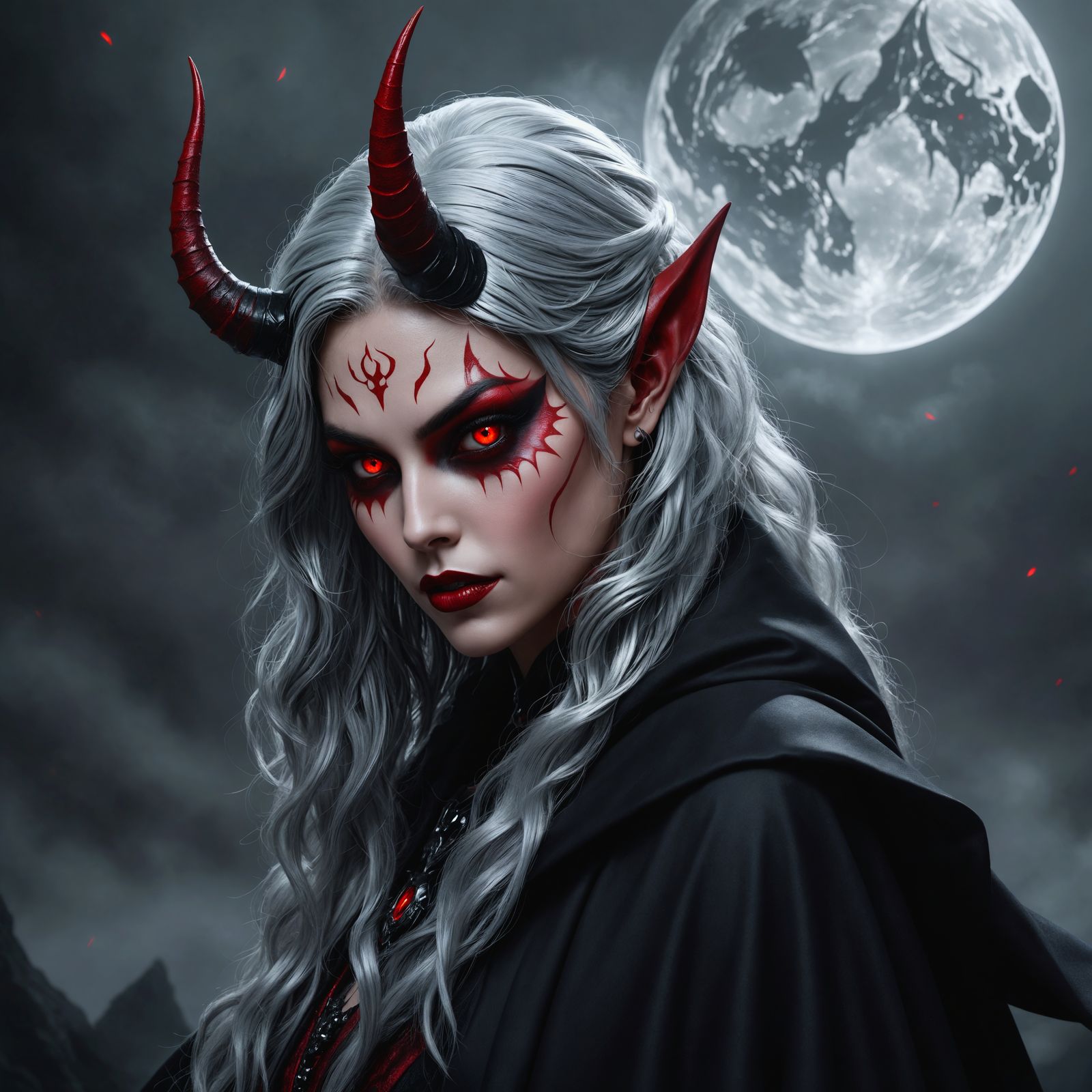 Mystical Demoness Divination Spirit Companion in Haunting Su...