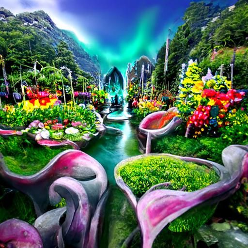 "Fantasy Garden of Eden in Norway"