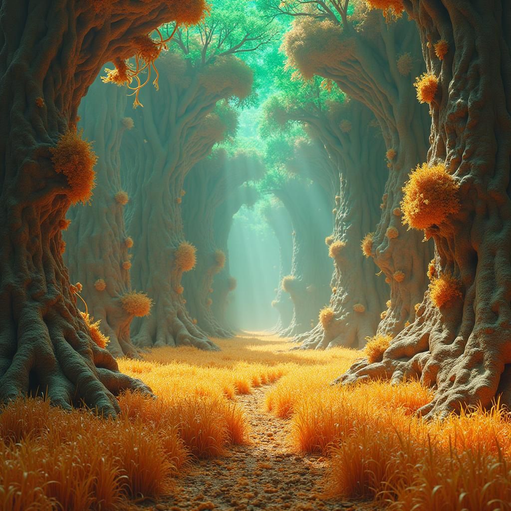 Harmonious Agriculture and Nature in Fantasy Concept Art