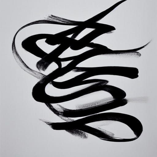 tangled, black lines on a white background, minimalist, call...