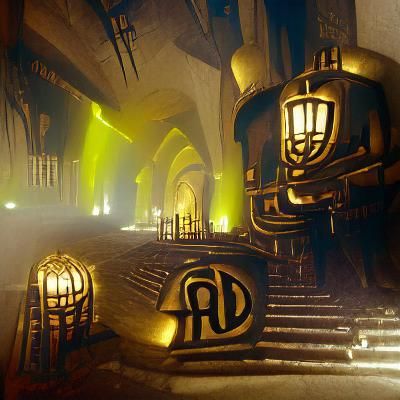 Dwemer Ruin of Arkngthand: Steampunk Art Deco Concept