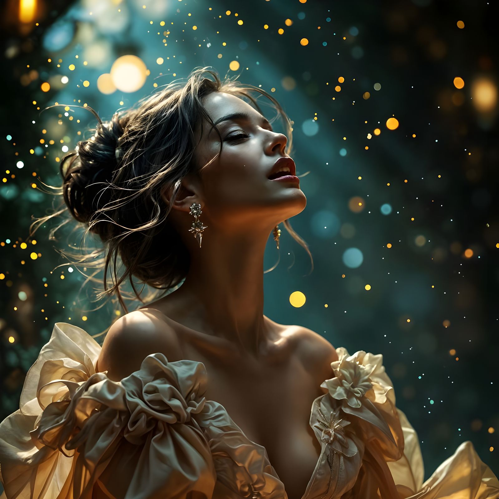 Beautiful Woman Sings the Blues in 4K