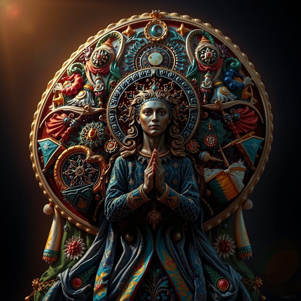 Masterpiece Painting of Beauty and Truth Radiating Excellenc...