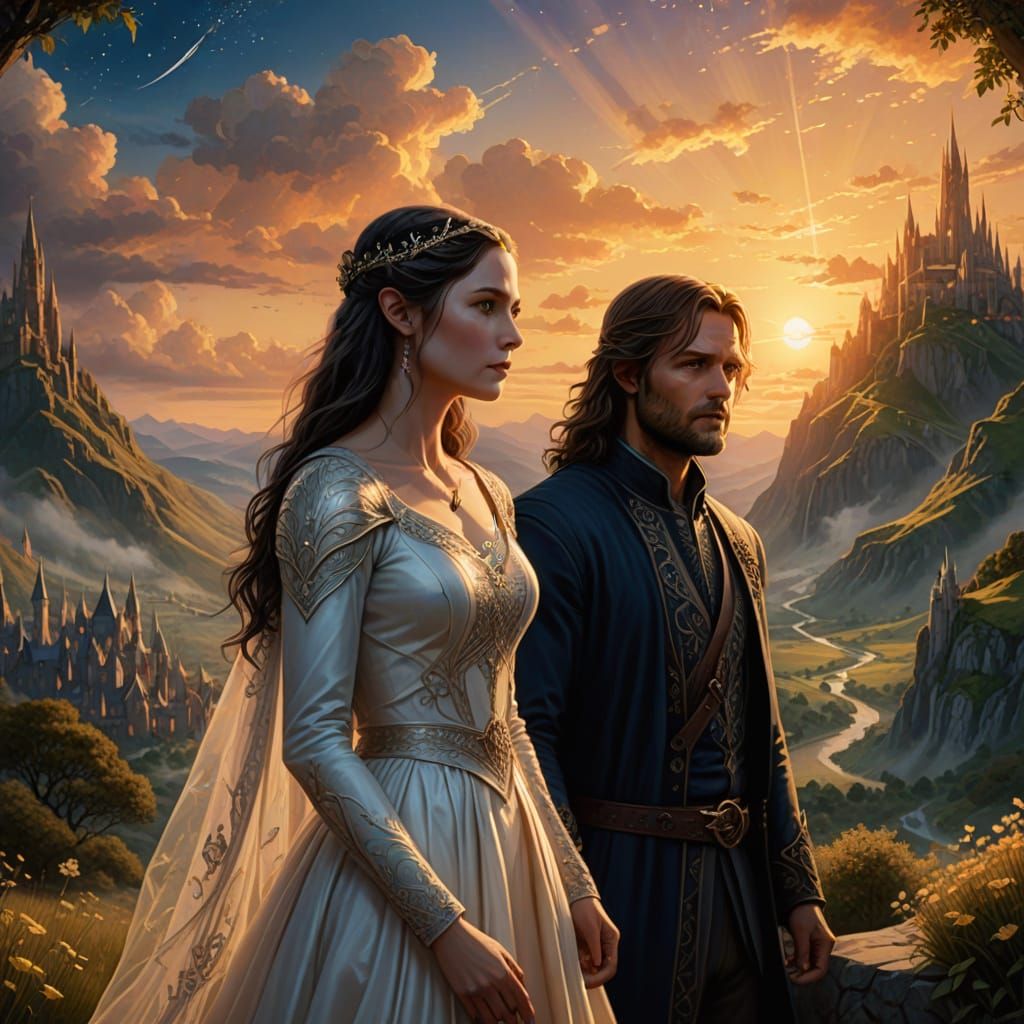 Aragorn and Arwen's Royal Wedding on High Fells
