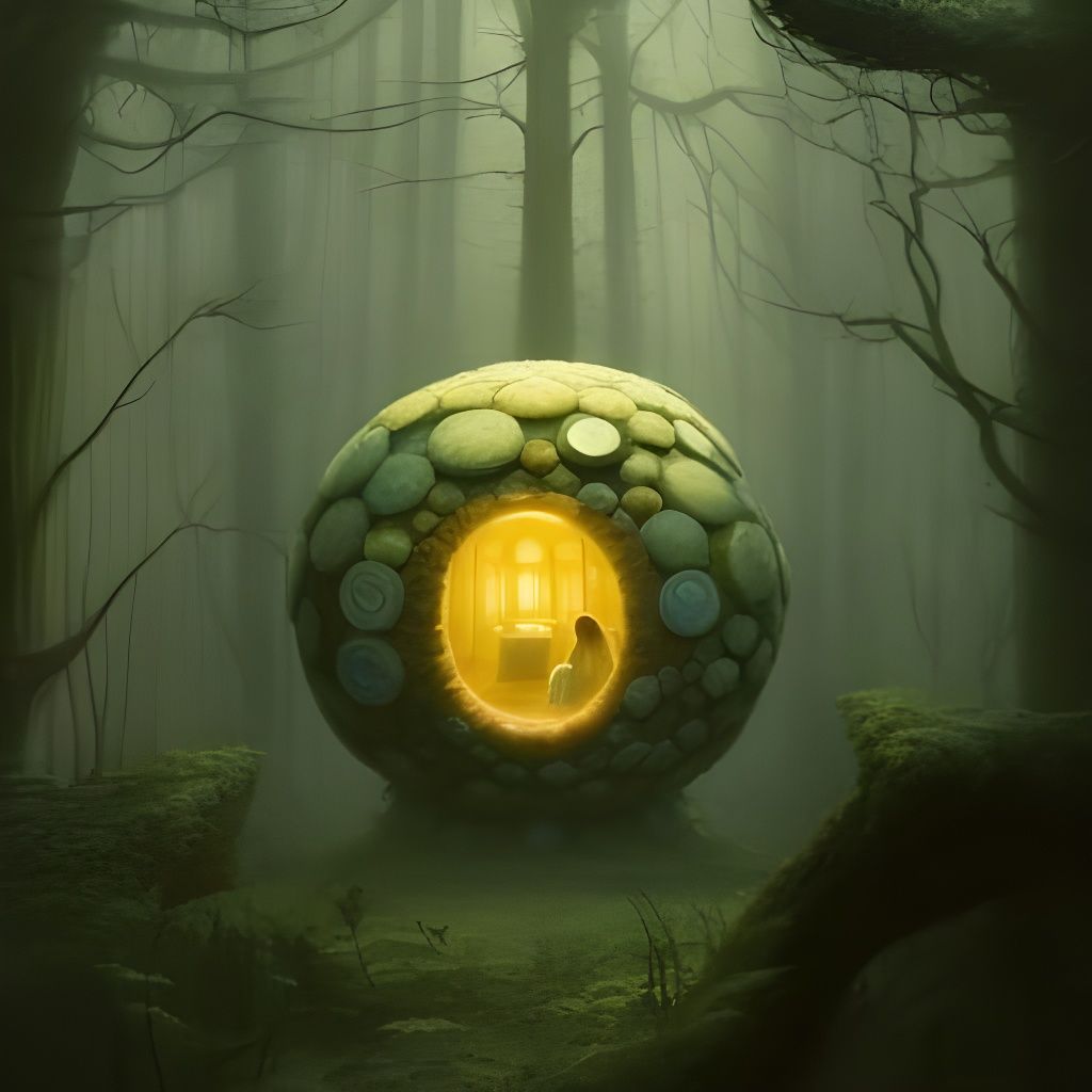 Orb Cottage in Dark Forest: Album Cover Art