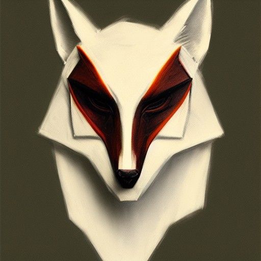 Sinister Fox Mask Art by Rutkowski