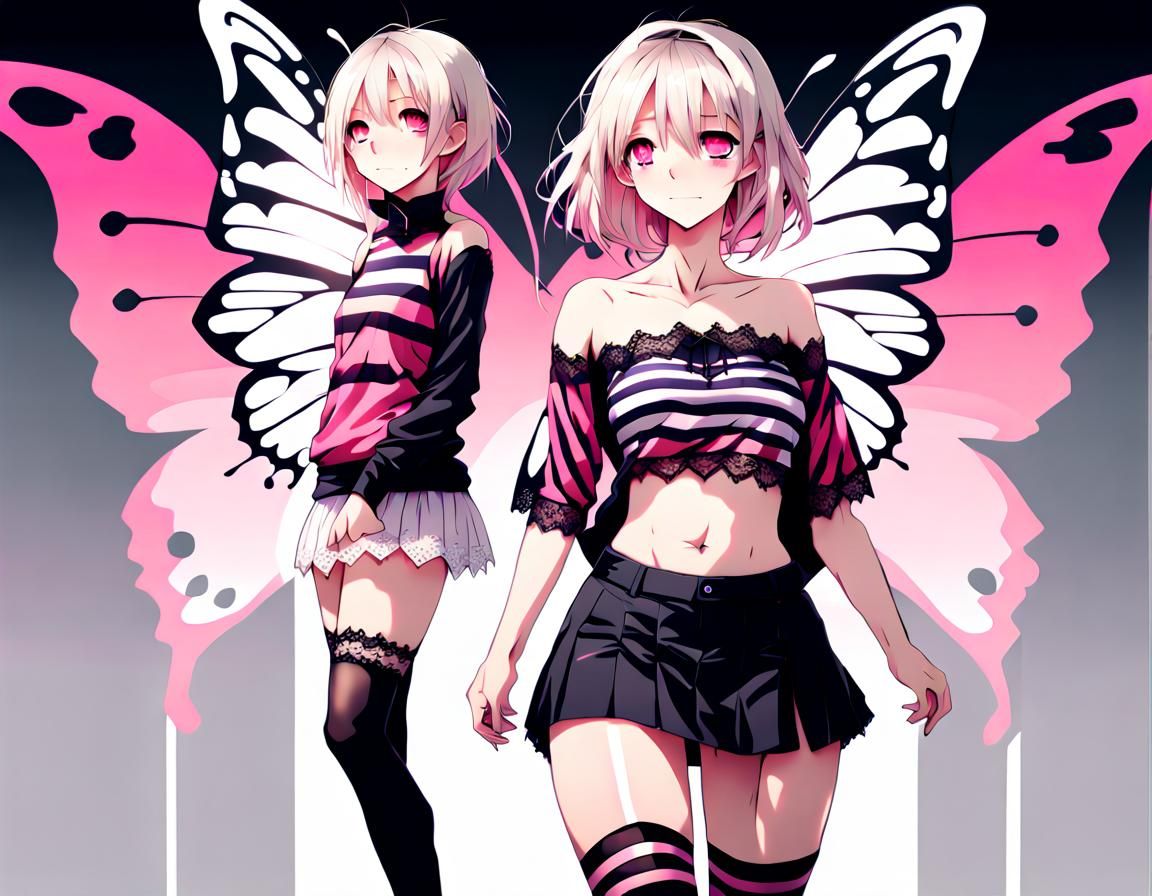 Anime Human Butterfly Hybrid in 4K